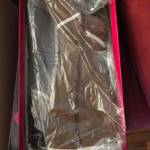 Women light brown heel boots size 8.5 never worn